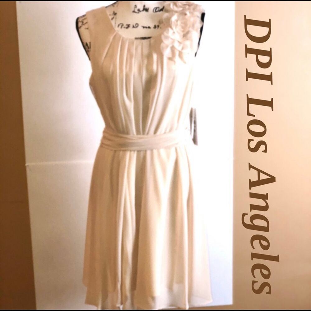 DPI Los Angeles Cream Mini Beautiful Dress